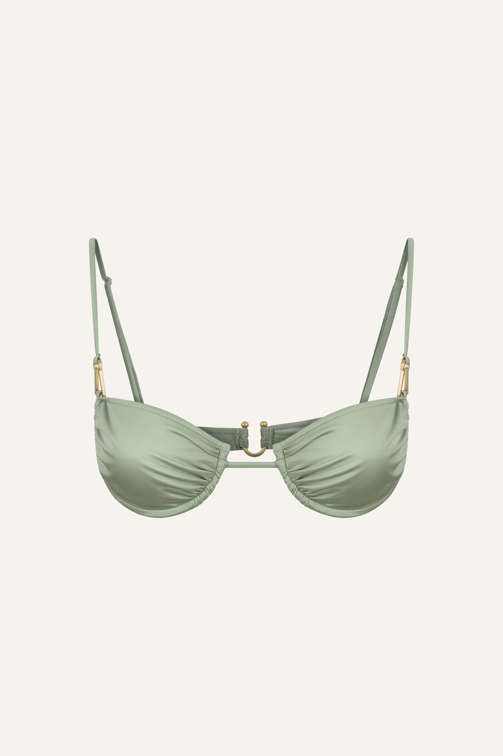 Gala bikini top in sage