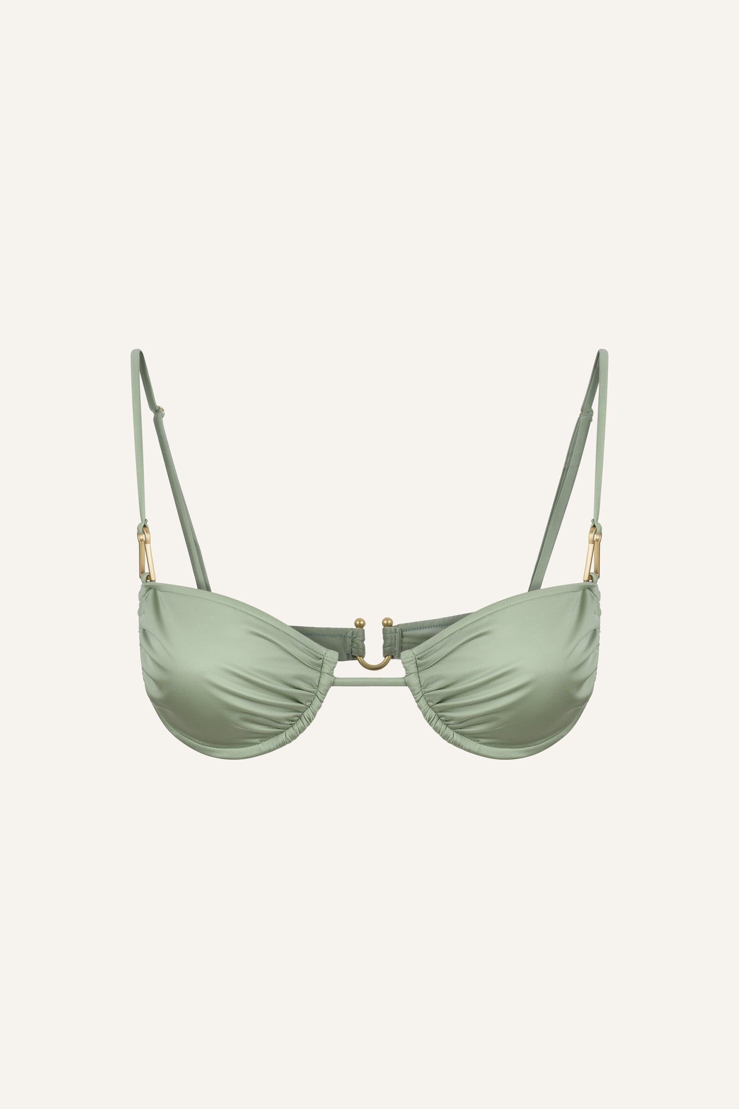 Gala bikini top in sage