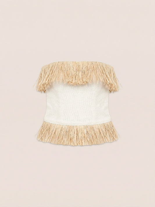 Fringe Straw Noctis Top