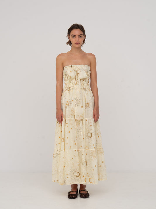Grace Solar System-Printed Maxi Dress vestidos
