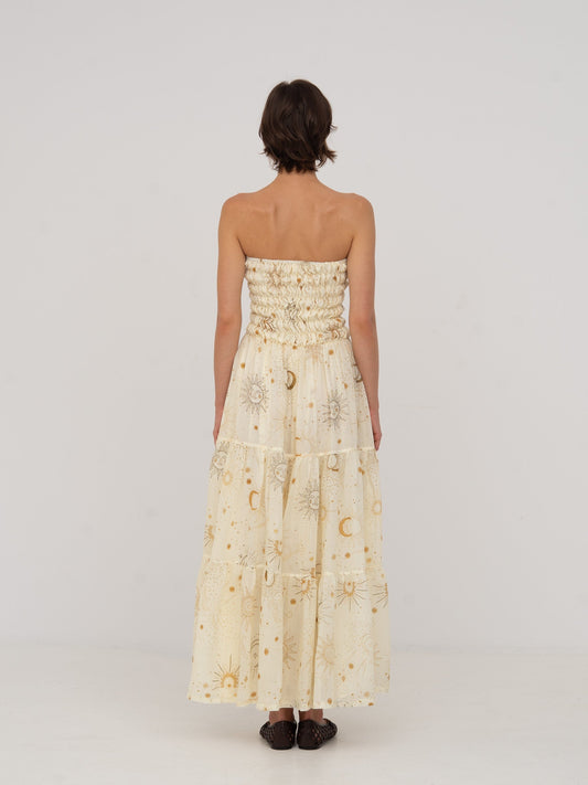 Grace Solar System-Printed Maxi Dress vestidos
