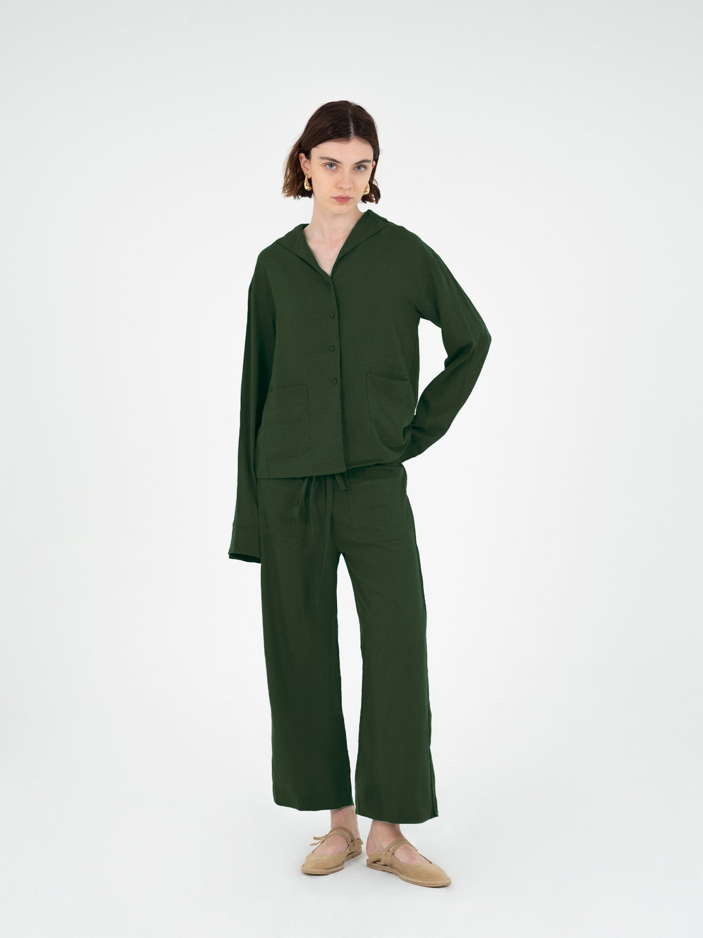 Grinch Green Linen Shirt camisas y camisetas