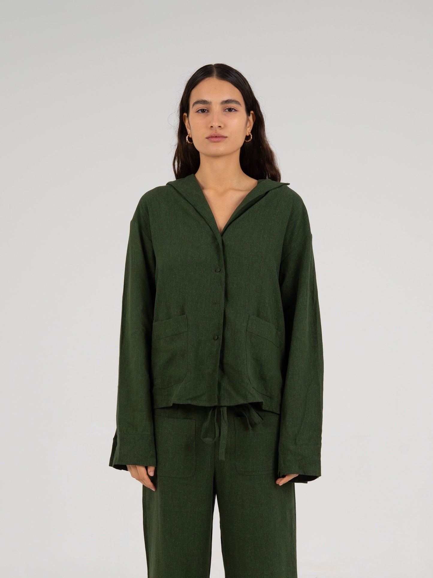 Grinch Green Linen Shirt camisas y camisetas