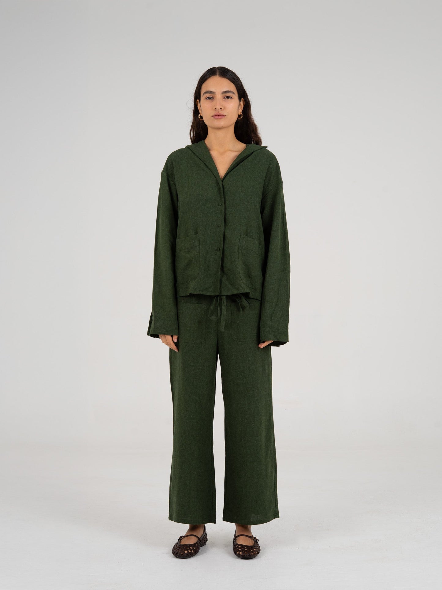 Grinch Green Linen Shirt camisas y camisetas