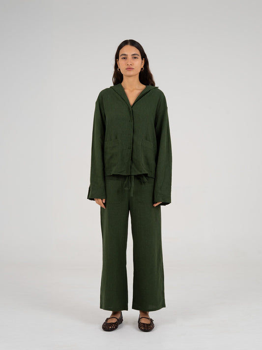 Grinch Green Linen Shirt camisas y camisetas