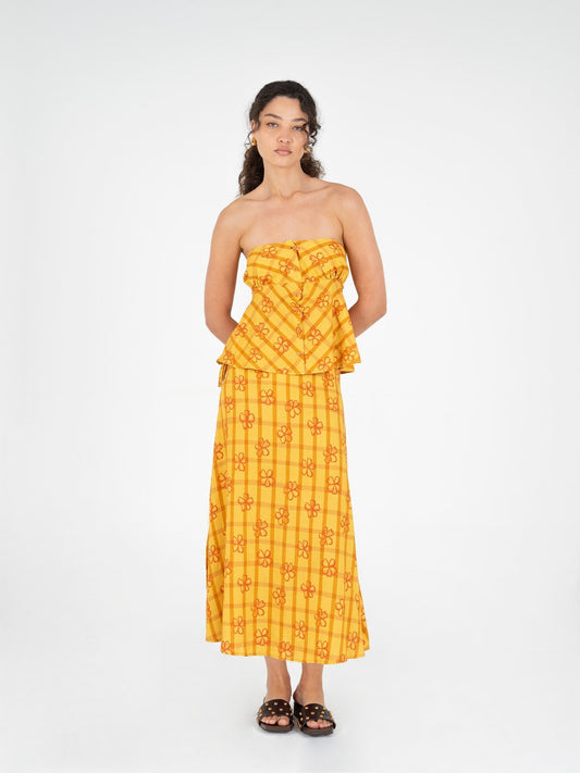 Harlequin Floral Print Top top