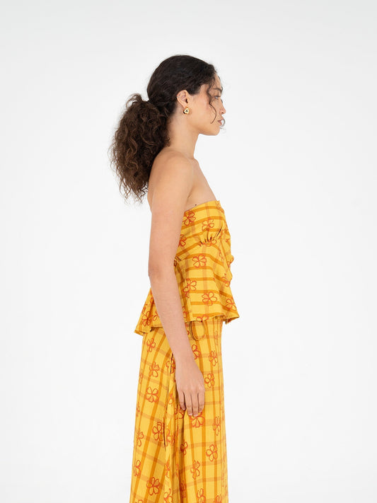 Harlequin Floral Print Top top