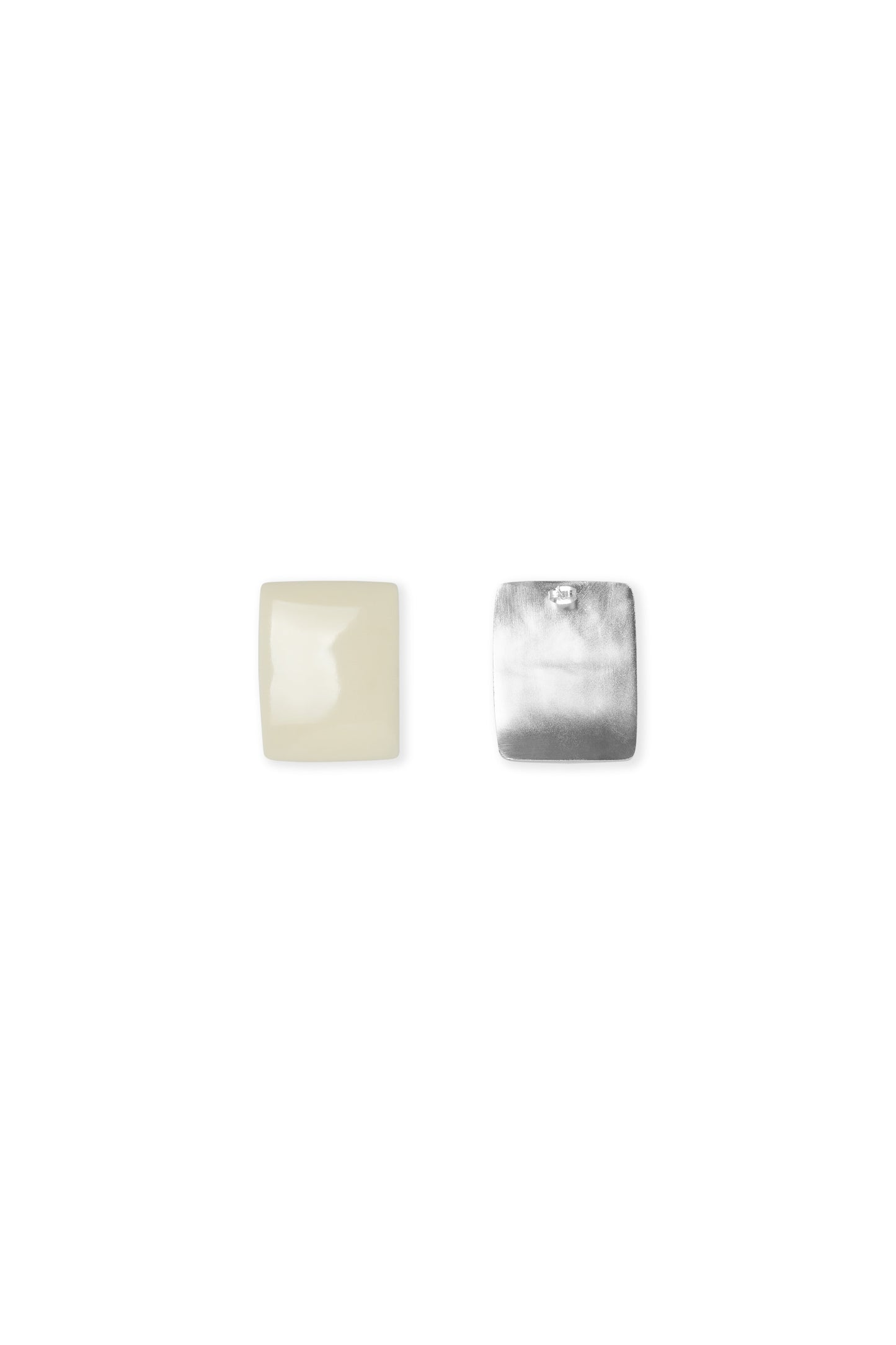 Cubic Earrings Ivory