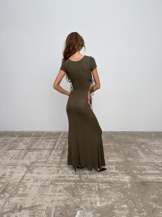 Tini dress khaki