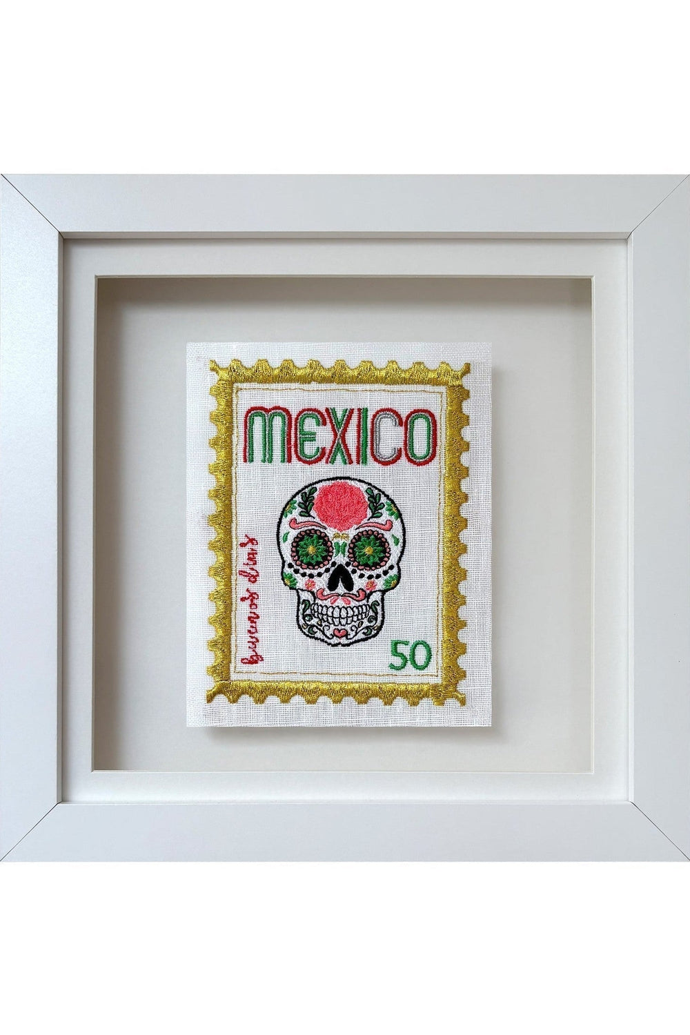 Mexico Embroidered Artwork Print