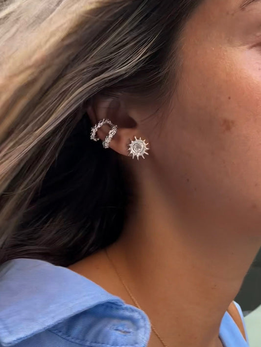 Sand Ear Cuff Silver