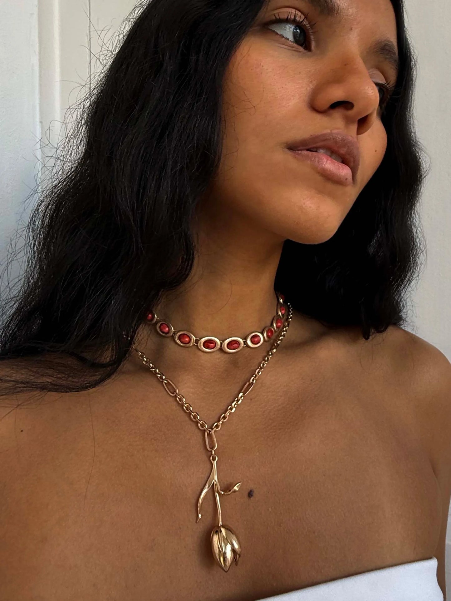 I gave you my heart Ambar Gold Necklace