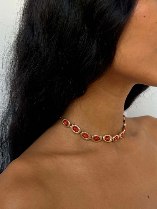 I gave you my heart Ambar Gold Necklace