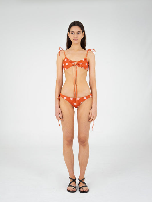 Illusion Sun-Printed Bikini Bottom accesorios