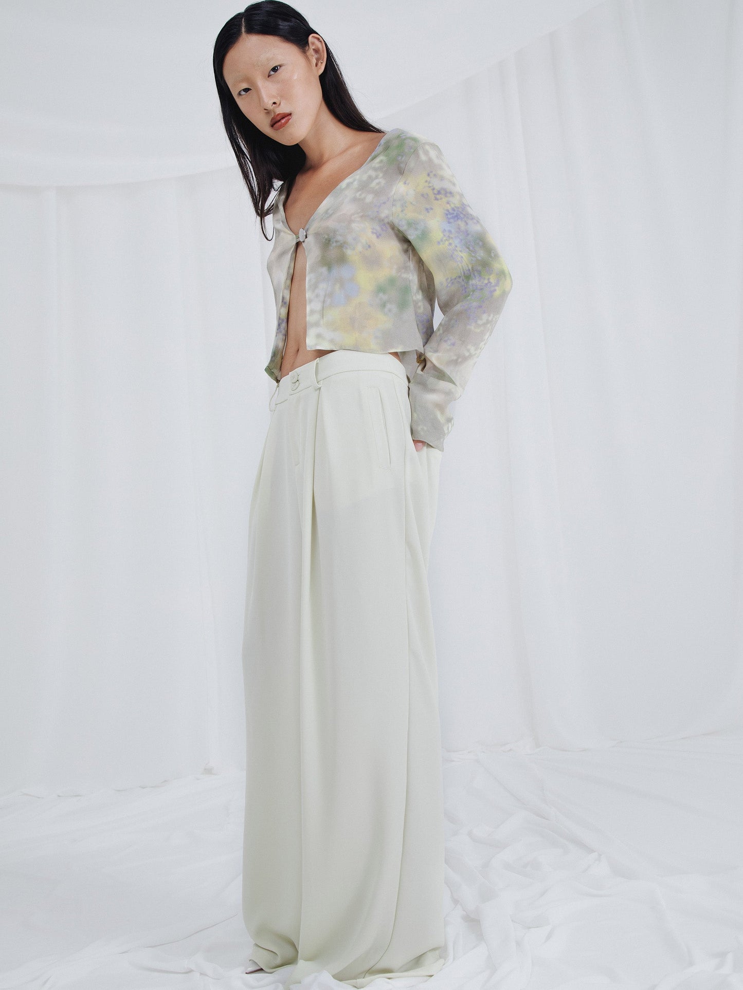 Illusory pants falda