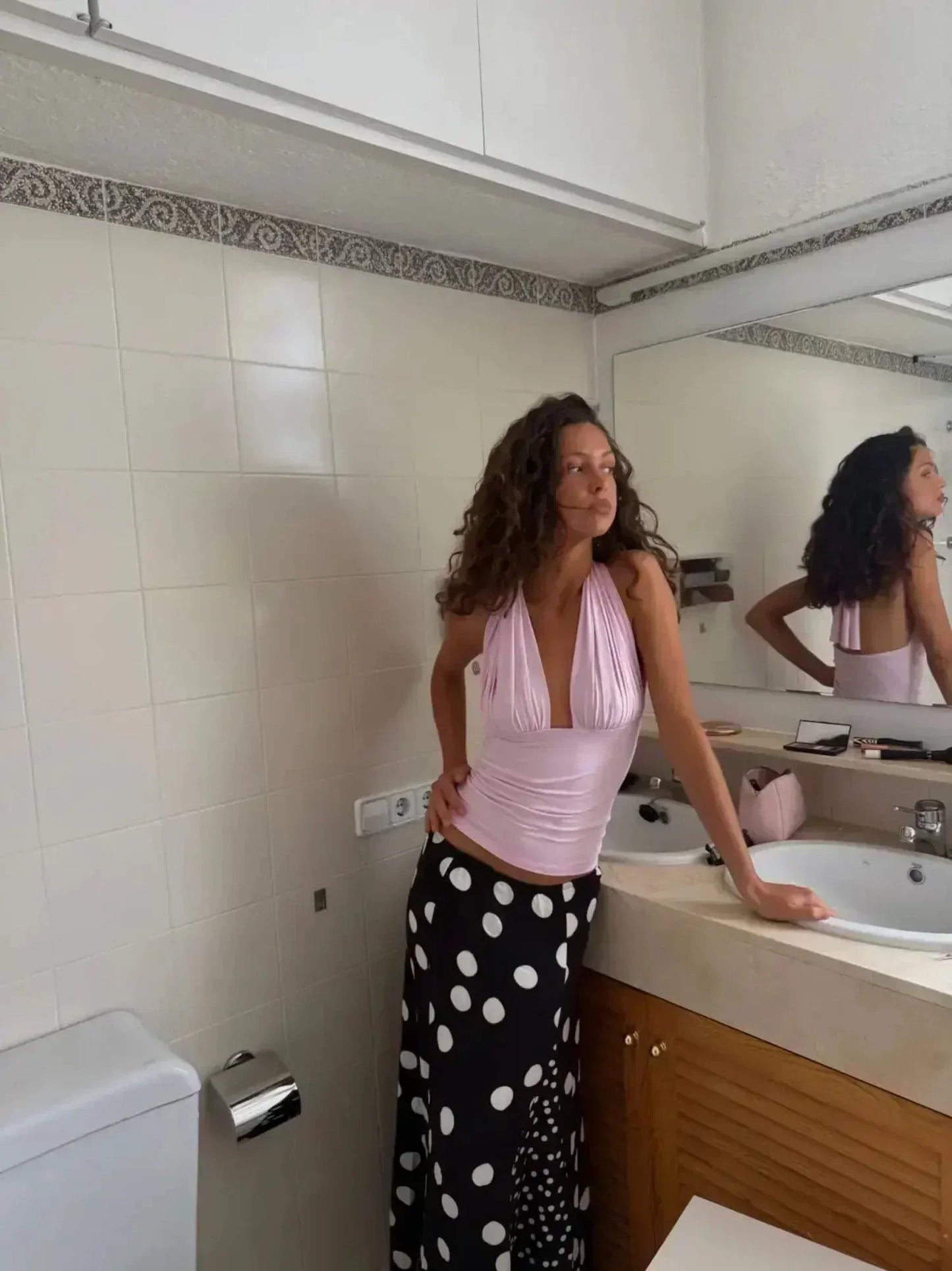 Isabela Pink Top