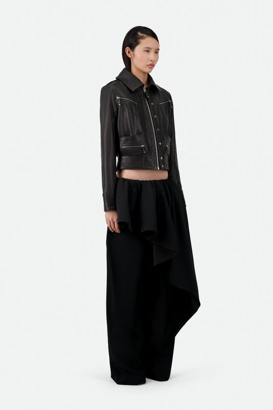 RUFFLE FRONT TAILORED TROUSERS - LAST ONE