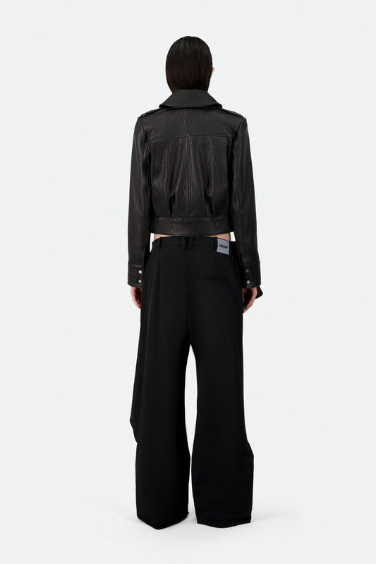 RUFFLE FRONT TAILORED TROUSERS - LAST ONE