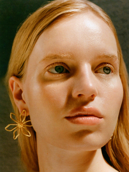 Gumamela Earrings Gold