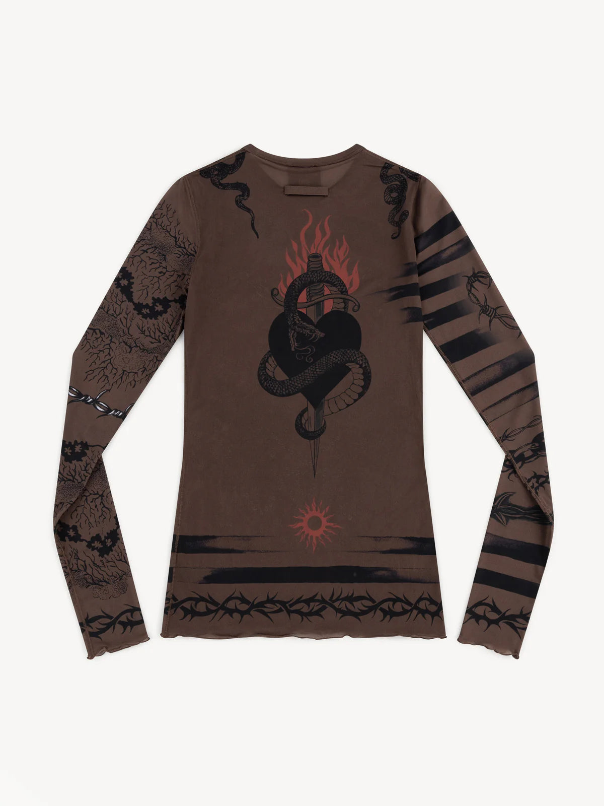 JPG X KNWLS TROMPE-L'OEIL TATTOO TOP DARK