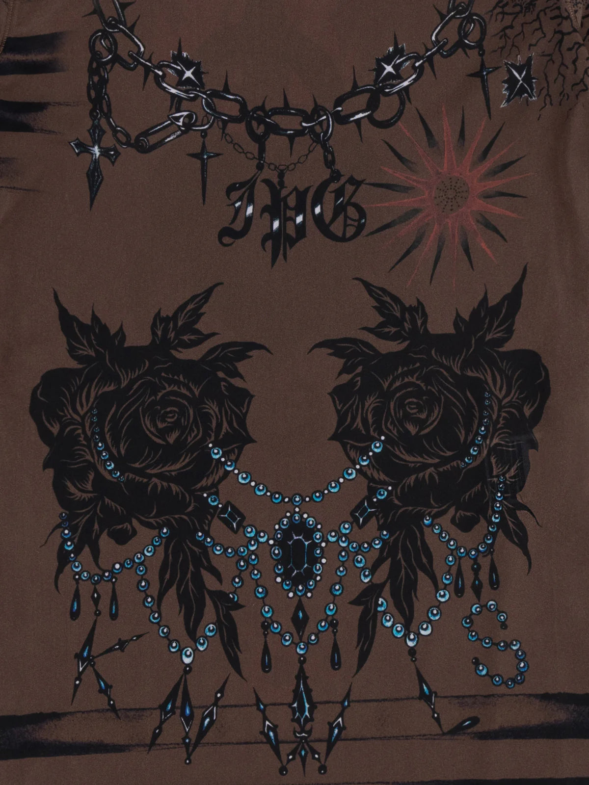 JPG X KNWLS TROMPE-L'OEIL TATTOO TOP DARK