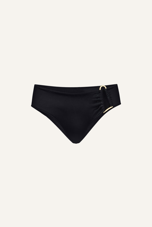 Jade swim bottom in black