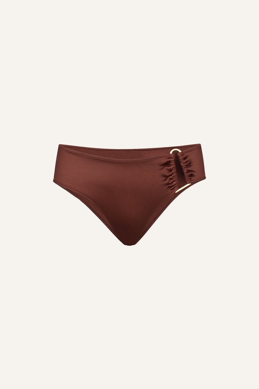 Jade swim bottom in chestnut