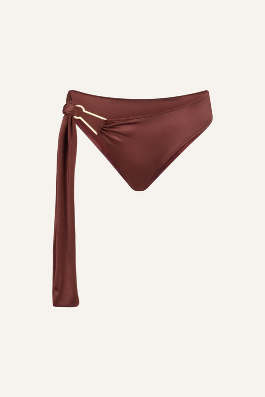 Jana swim bottom in chestnut