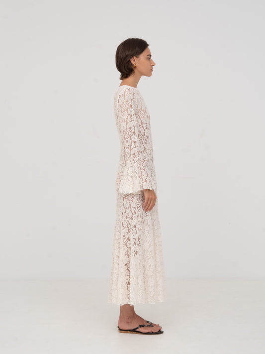 Jester White Lace Dress vestidos