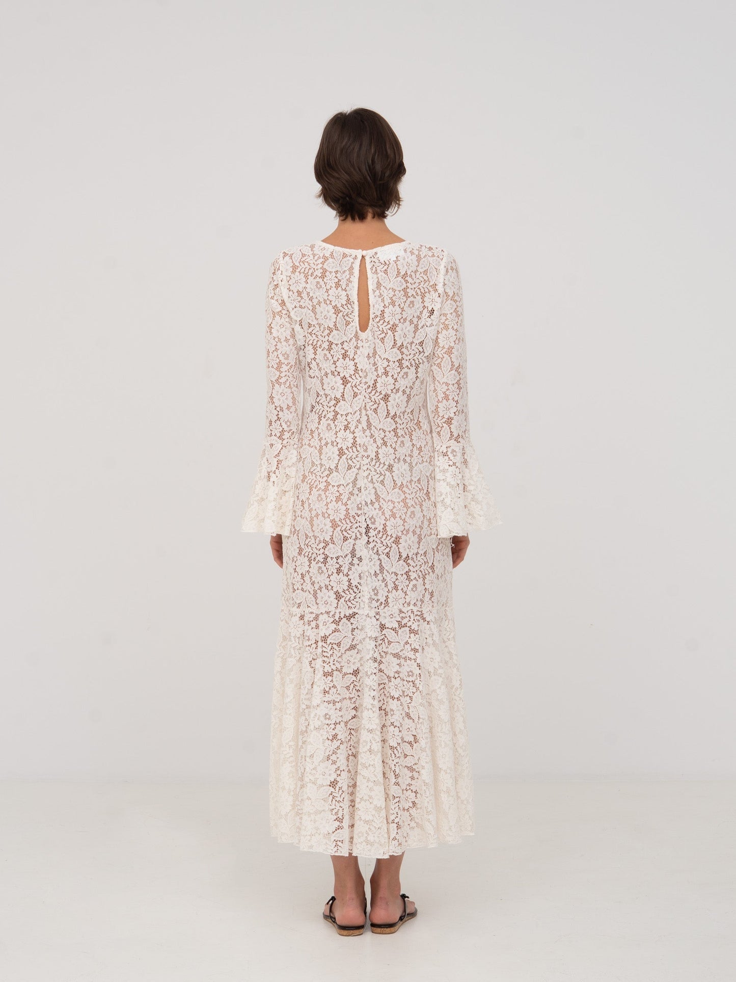 Jester White Lace Dress vestidos