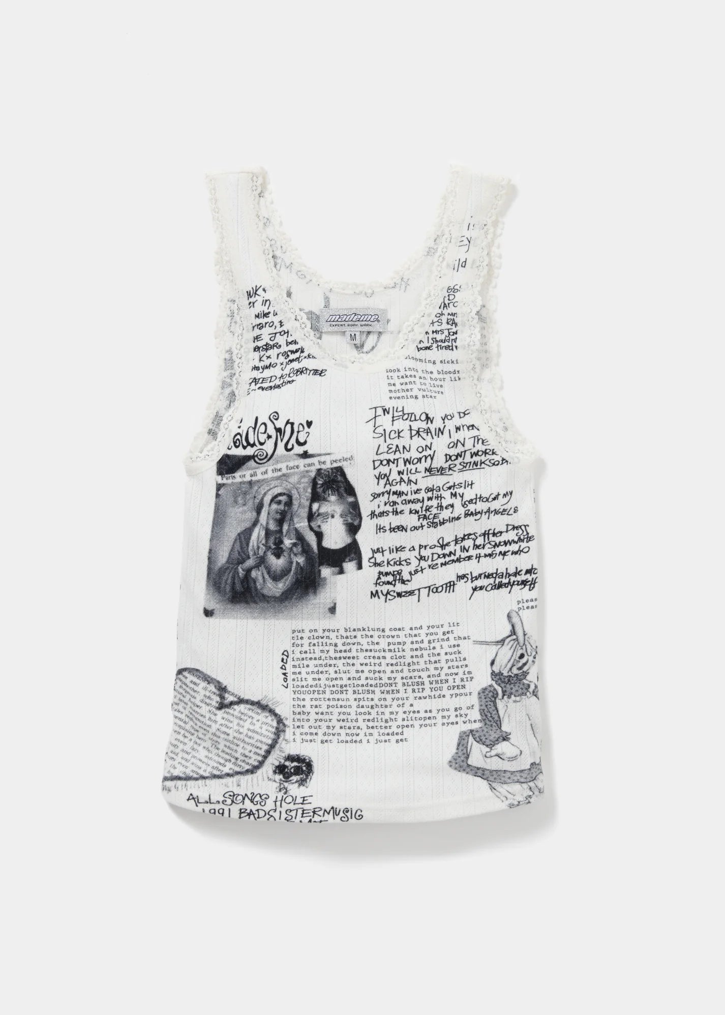 MADEME®/HOLE LACE TRIM TANK TOP