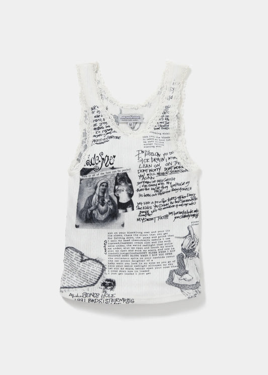 MADEME®/HOLE LACE TRIM TANK TOP