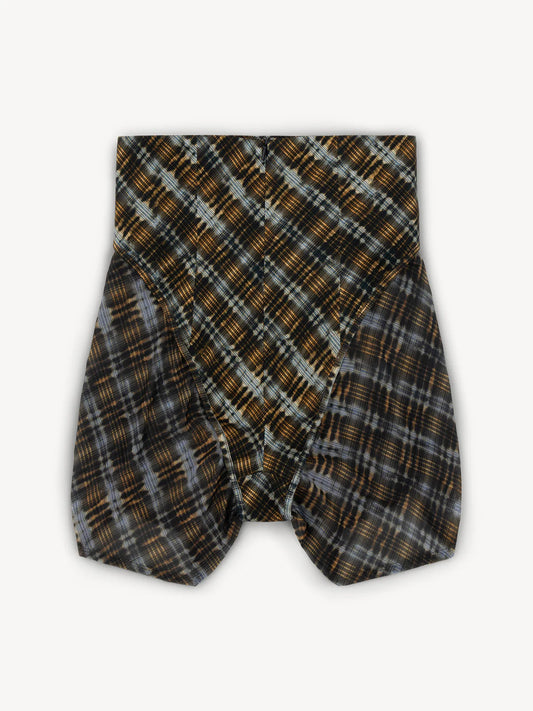 SCYTHE SHORTS BLEACH PLAID BLUE