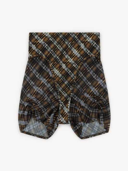 SCYTHE SHORTS BLEACH PLAID BLUE