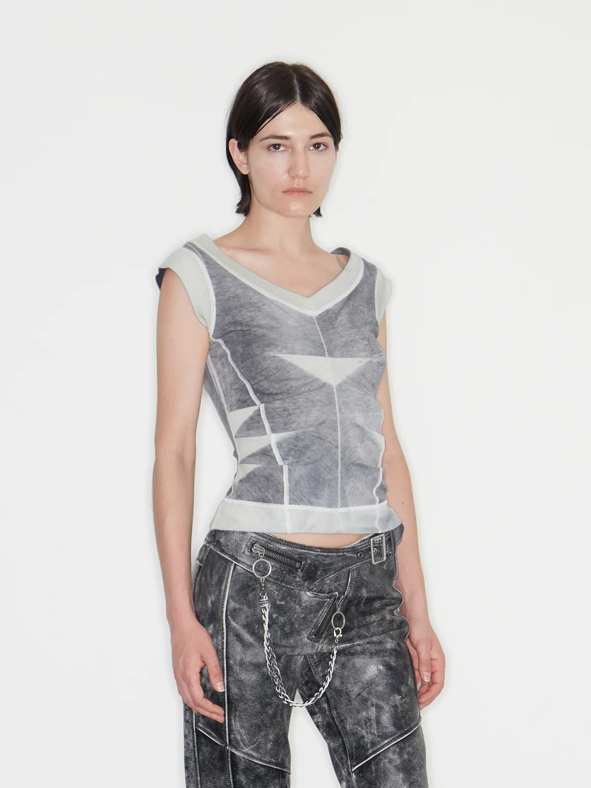 RAZE TOP WASHED GREY
