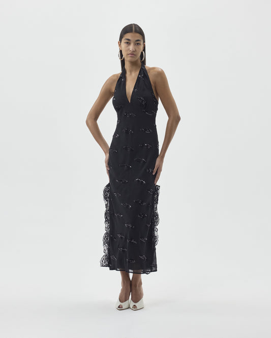 TANGO DRESS LIPS EMBROIDERY