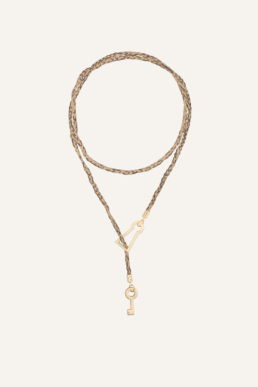 Livia necklace in chestnut