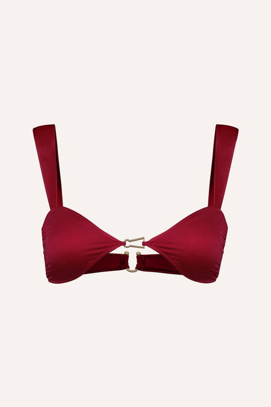 Lola bikini top in cherry