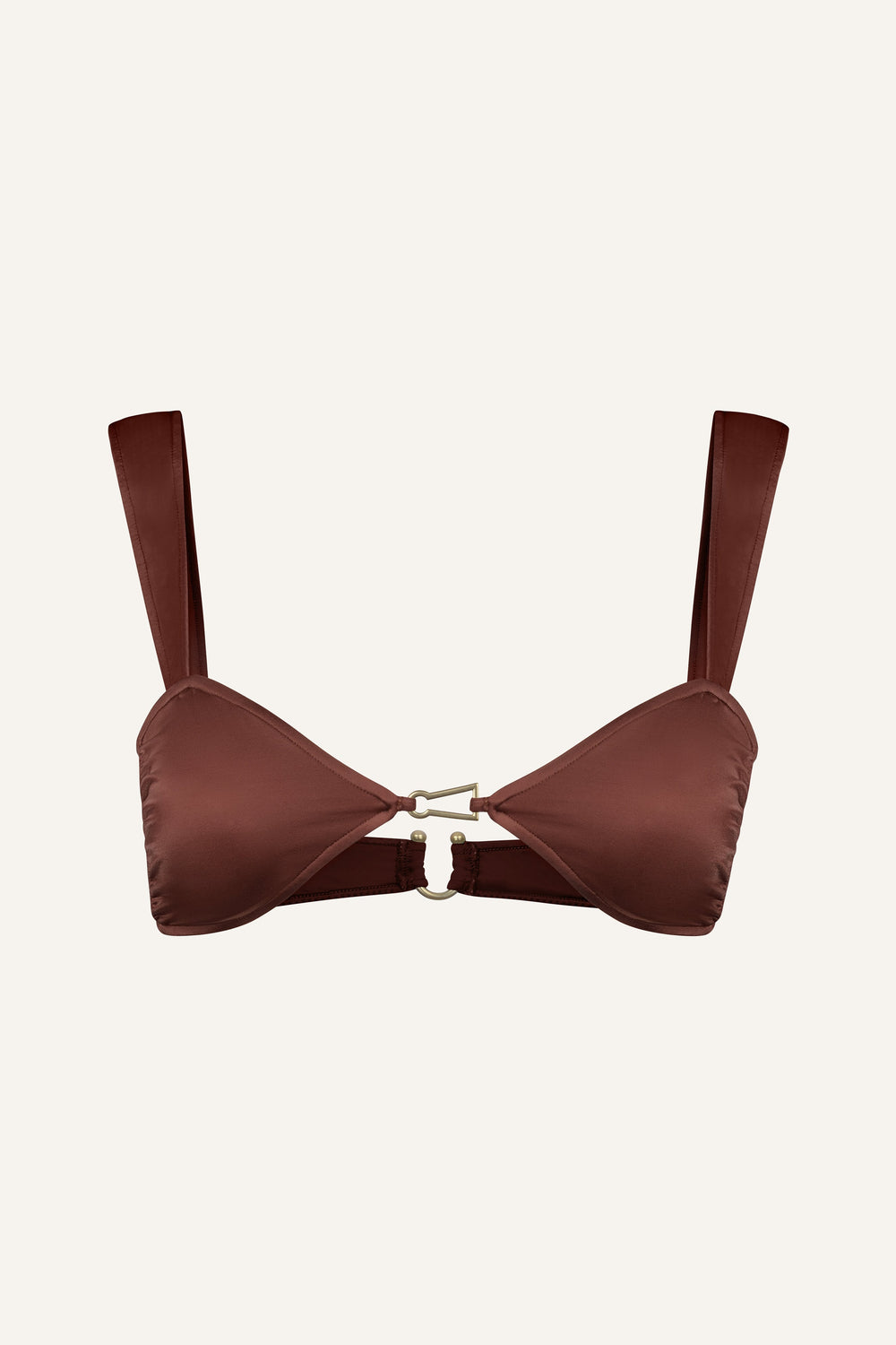 Lola bikini top in chestnut