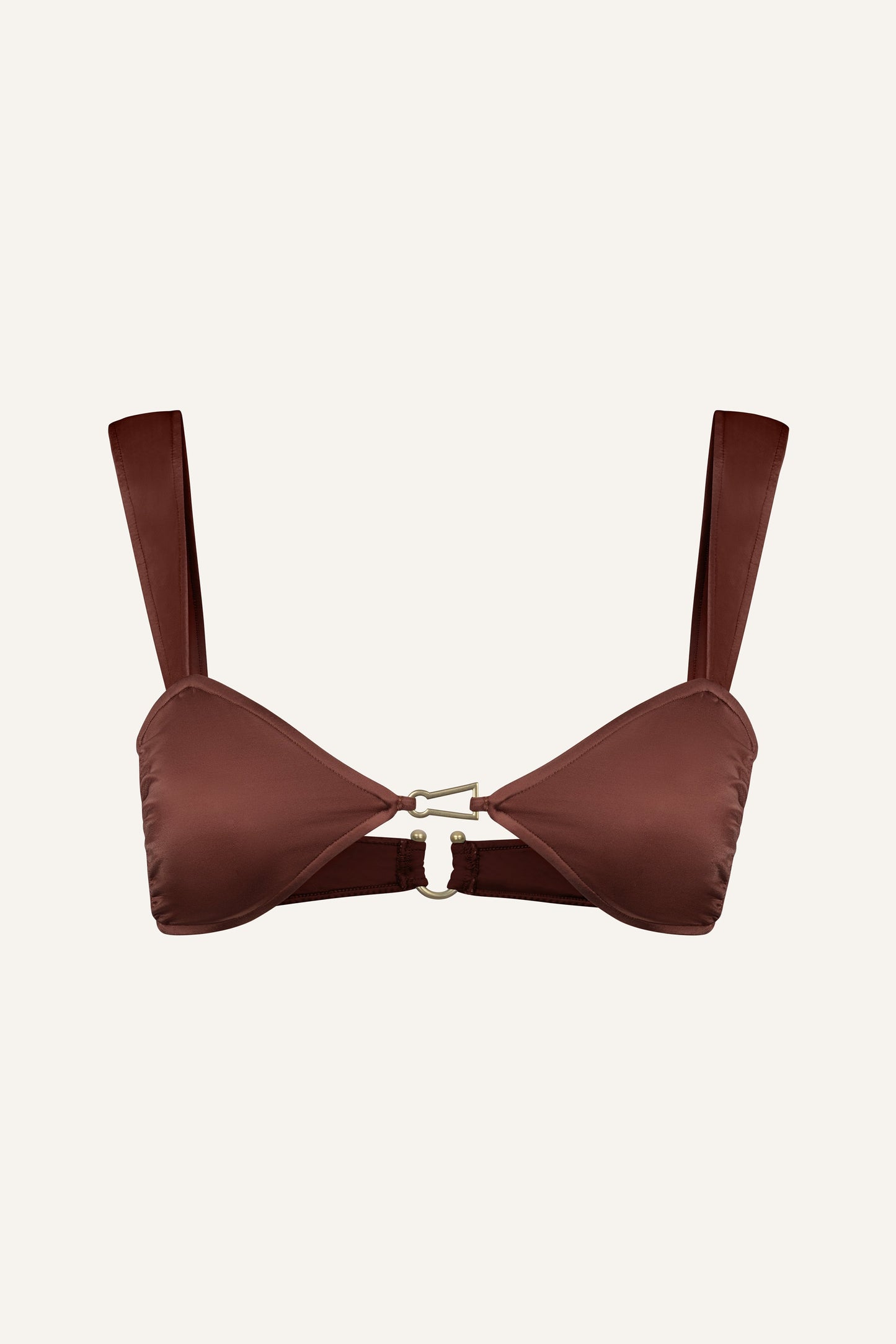 Lola bikini top in chestnut