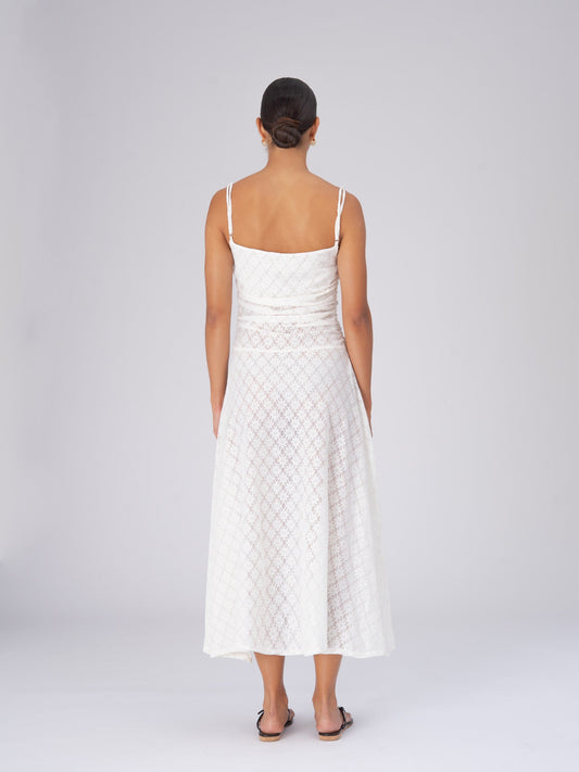 Luna White Lace Dress vestidos