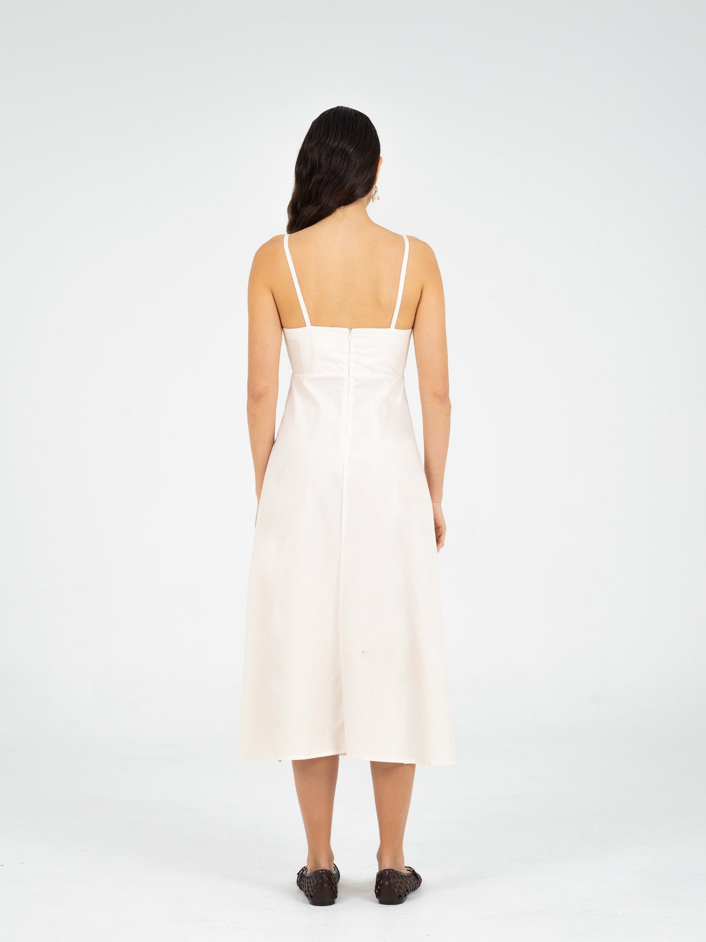 Lux Palm-Printed Dress vestidos