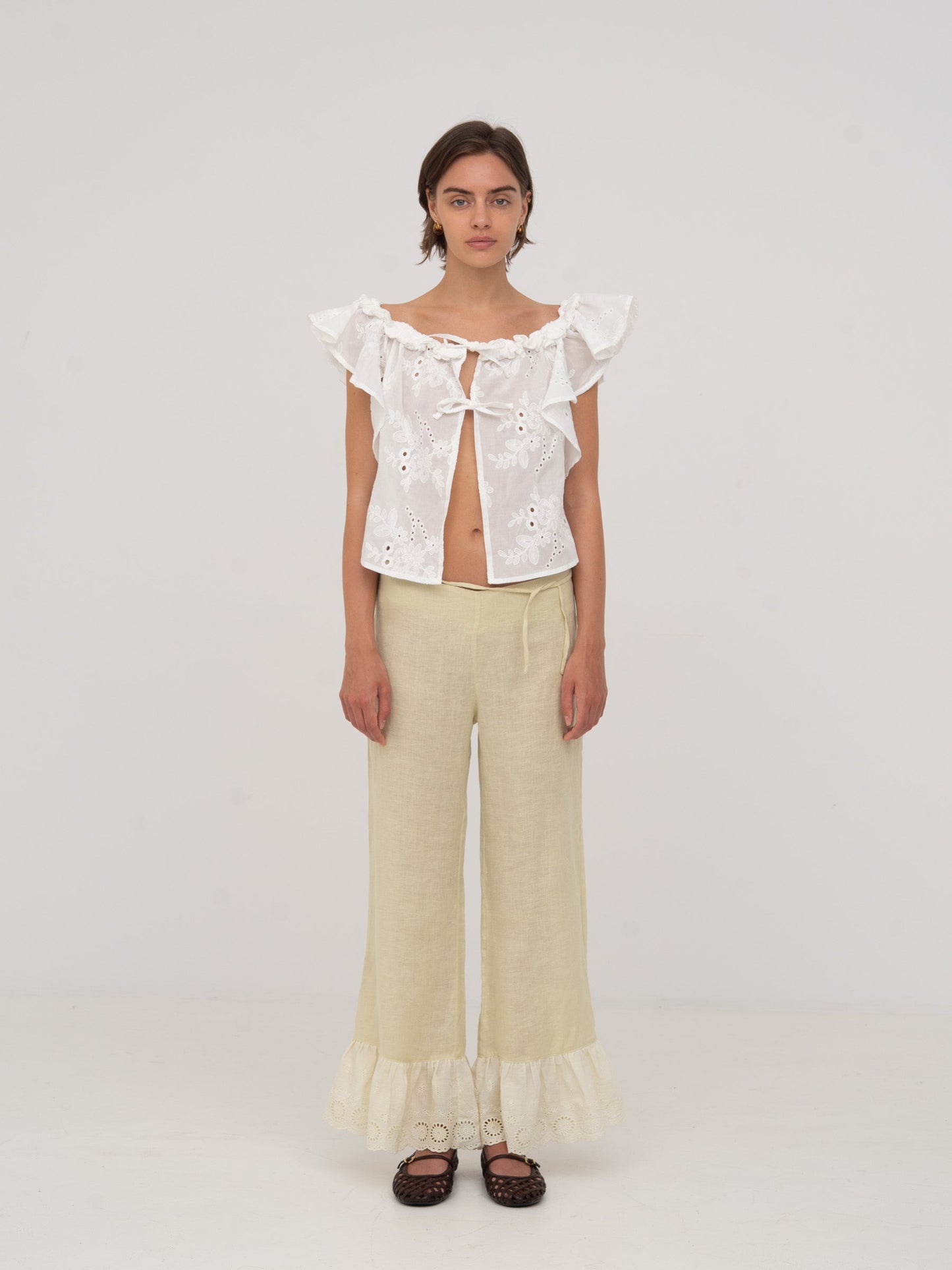 Lux White Top camisas y camisetas