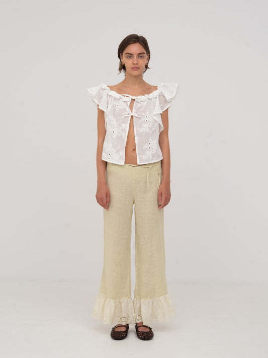 Lux White Top camisas y camisetas