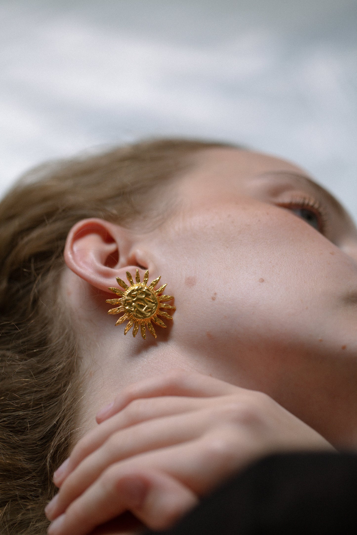 Sun Earrings Gold