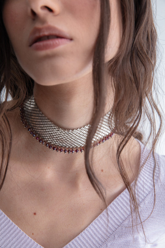 Cleo Choker Silver