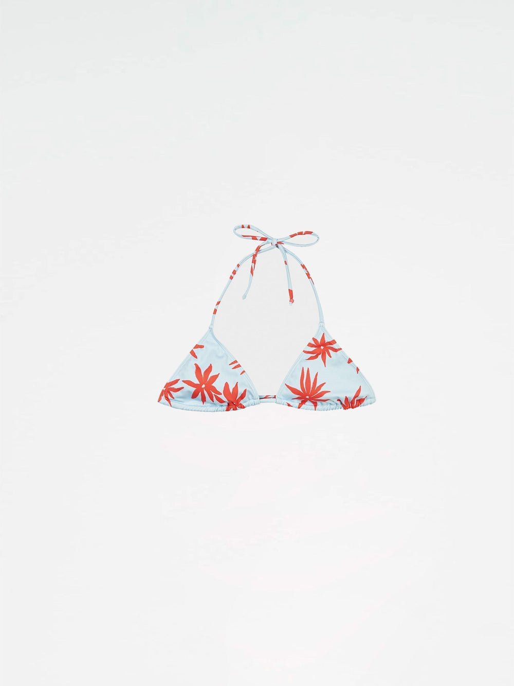 Magician Floral Print Blue Bikini Top camisas y camisetas