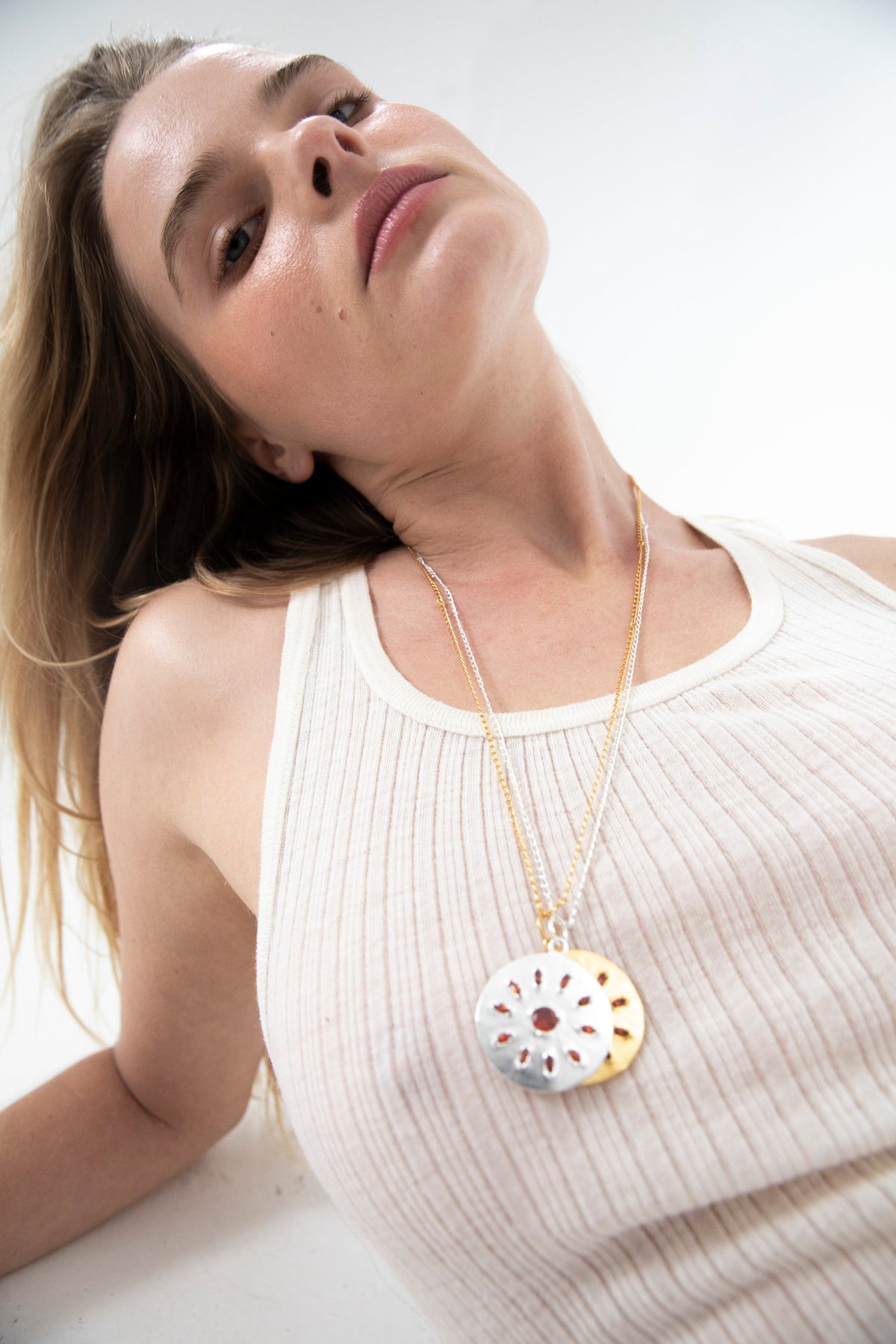 Fire Necklace Silver