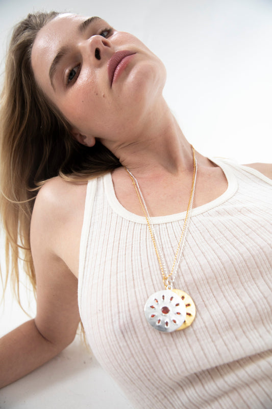 Fire Necklace Silver