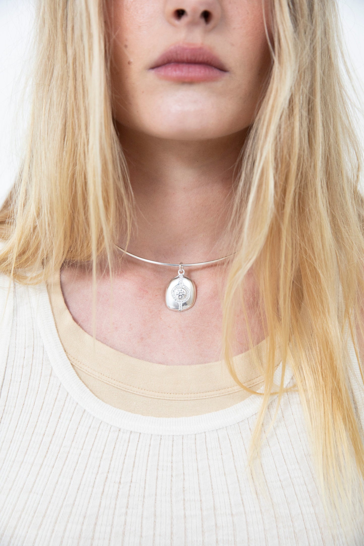 Stones Charm Silver